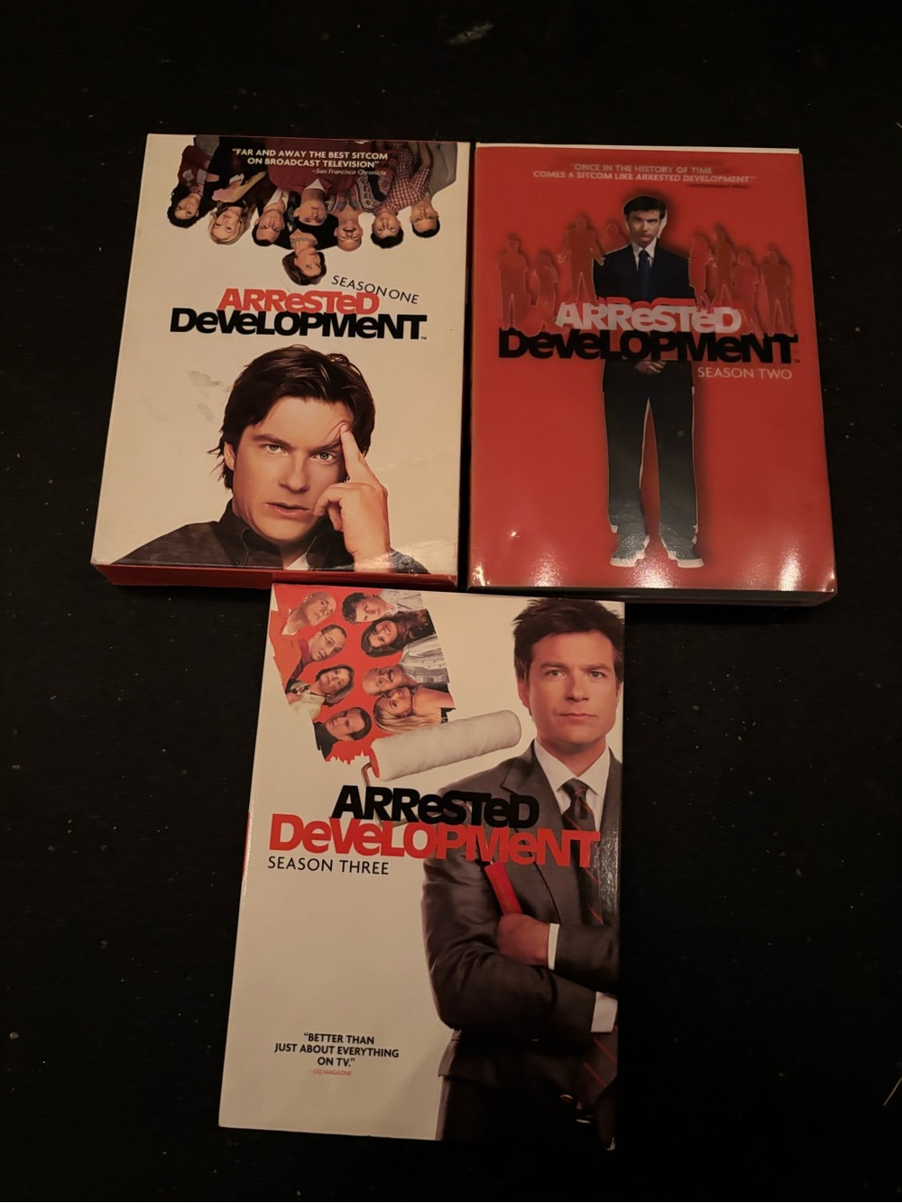 Arrested Development DVDs Seasons 1-3